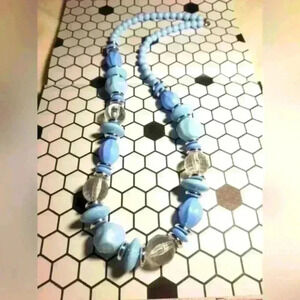 Baby blue  necklace